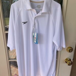 Speedo White Men's Polo Shirt
